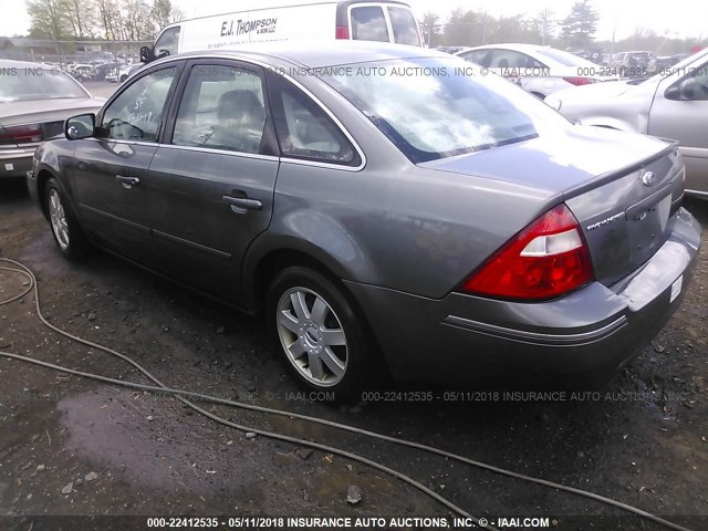 1FAFP23176G107770 - 2006 FORD FIVE HUNDRED SE GRAY photo 3