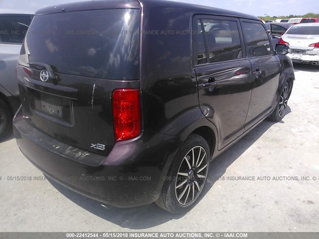 JTLKE50E581028180 - 2008 TOYOTA SCION XB PURPLE photo 4
