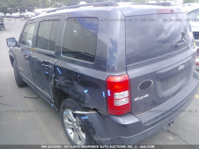 1J4NF1GB2BD114895 - 2011 JEEP PATRIOT SPORT Dark Blue photo 3