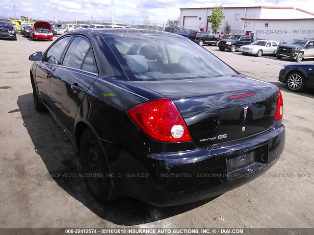 1G2ZF58B674160271 - 2007 PONTIAC G6 VALUE LEADER/BASE BLACK photo 3