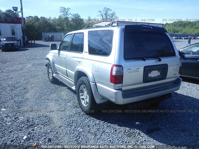 JT3HN87R0Y9040744 - 2000 TOYOTA 4RUNNER LIMITED SILVER photo 3