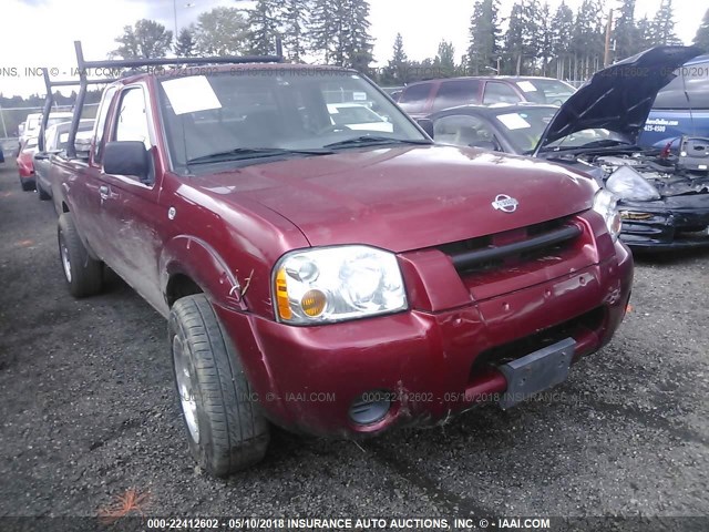 1N6DD26S31C374898 - 2001 NISSAN FRONTIER KING CAB XE RED photo 1