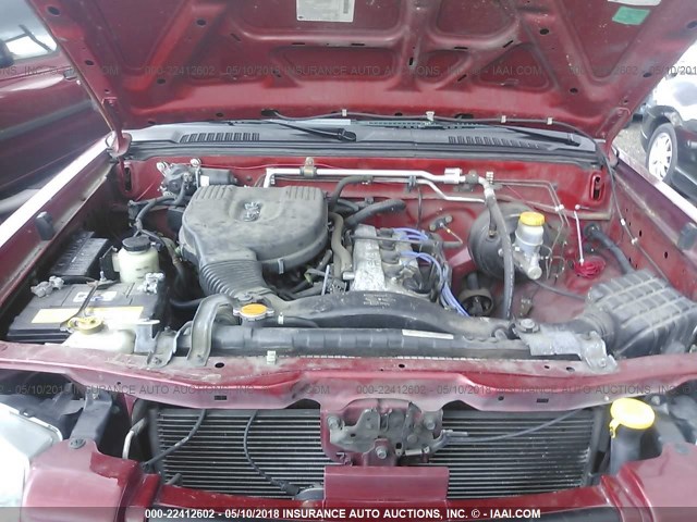 1N6DD26S31C374898 - 2001 NISSAN FRONTIER KING CAB XE RED photo 10
