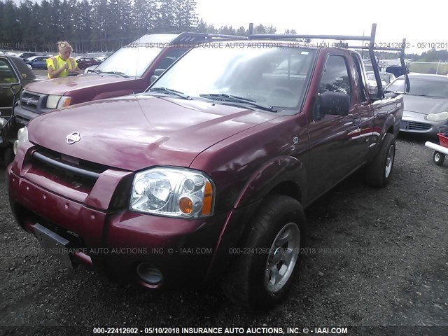1N6DD26S31C374898 - 2001 NISSAN FRONTIER KING CAB XE RED photo 2
