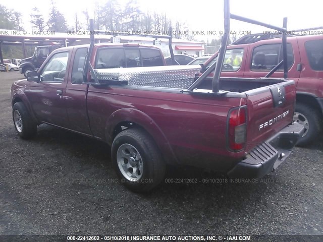 1N6DD26S31C374898 - 2001 NISSAN FRONTIER KING CAB XE RED photo 3