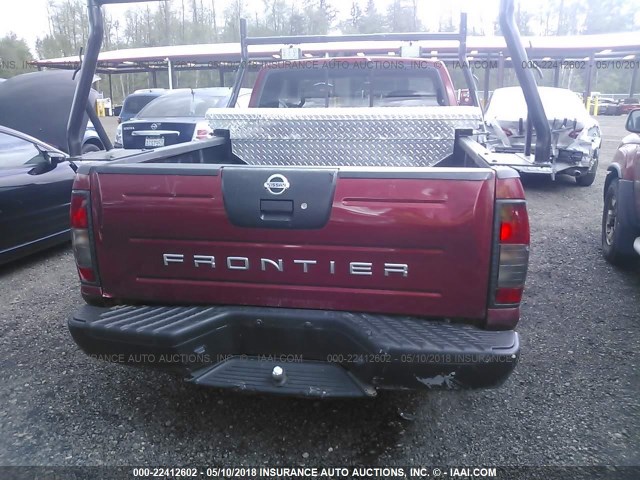 1N6DD26S31C374898 - 2001 NISSAN FRONTIER KING CAB XE RED photo 6