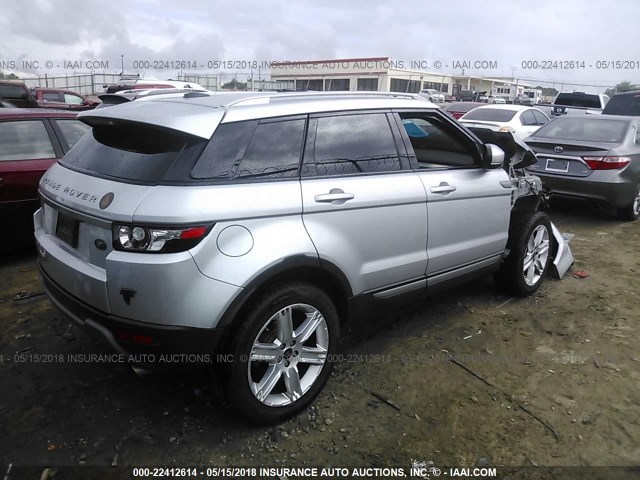 SALVN2BG8DH732132 - 2013 LAND ROVER RANGE ROVER EVOQU PURE SILVER photo 4