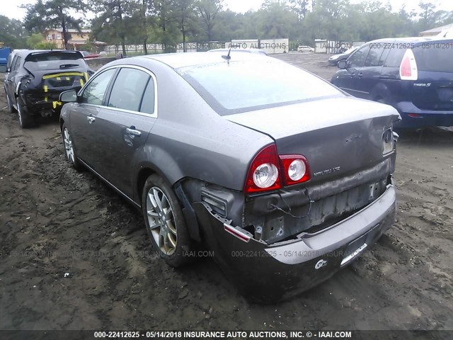 1G1ZE5E19BF169367 - 2011 CHEVROLET MALIBU LTZ 棕色 照片 3
