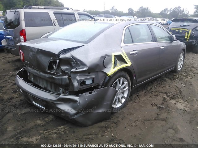 1G1ZE5E19BF169367 - 2011 CHEVROLET MALIBU LTZ 棕色 照片 4
