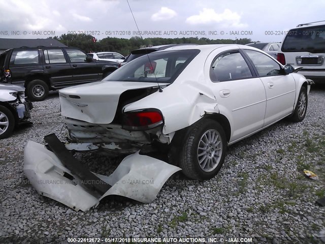 1C3EL46X45N514943 - 2005 CHRYSLER SEBRING WHITE photo 4