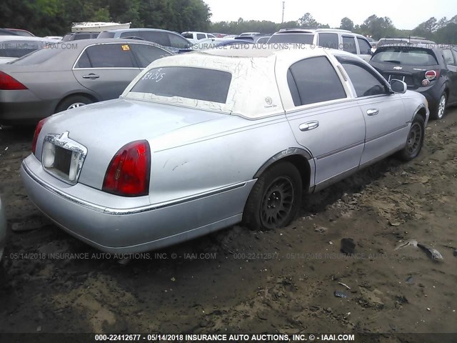 1LNHM83W5YY831315 - 2000 LINCOLN TOWN CAR CARTIER SILVER photo 4