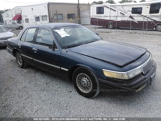 2MELM74W1PX639684 - 1993 MERCURY GRAND MARQUIS GS BLUE photo 1