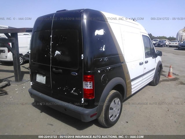 NM0LS7AN6DT127606 - 2013 FORD TRANSIT CONNECT XL WHITE photo 4