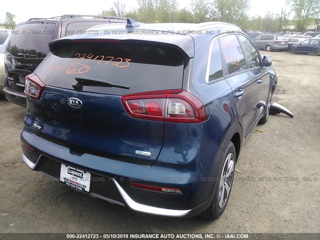 KNDCB3LC3J5147979 - 2018 KIA NIRO FE/LX BLUE photo 4