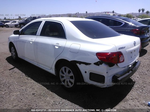 JTDBL40E99J033802 - 2009 TOYOTA COROLLA LE/XLE WHITE photo 3