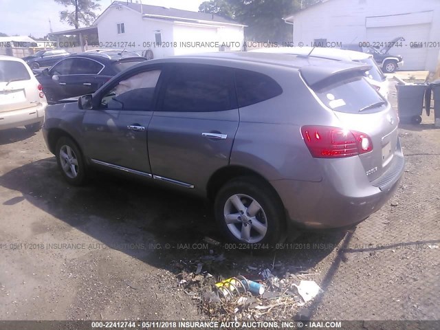 JN8AS5MT4CW603815 - 2012 NISSAN ROGUE S/SV GRAY photo 3