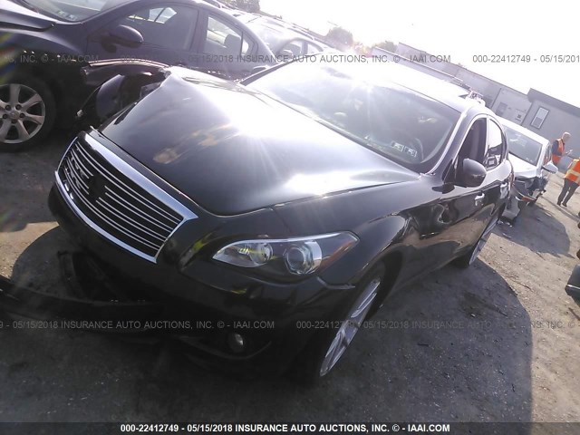 JN1BY1AR5BM372792 - 2011 INFINITI M37 X BLACK photo 2