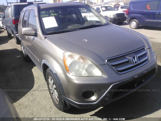 JHLRD78916C047992 - 2006 HONDA CR-V SE/EX BEIGE photo 1