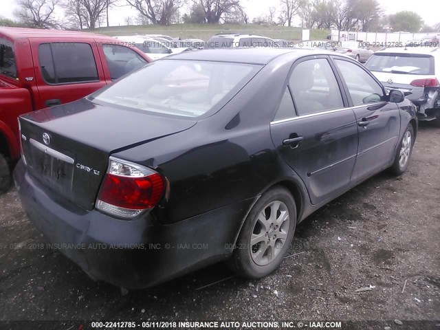 4T1BE30K96U707303 - 2006 TOYOTA CAMRY LE/XLE/SE BLACK photo 4