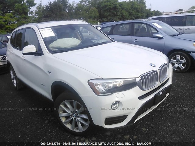 5UXWX9C57F0D59714 - 2015 BMW X3 XDRIVE28I WHITE photo 1