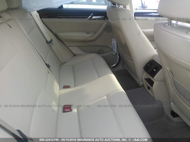 5UXWX9C57F0D59714 - 2015 BMW X3 XDRIVE28I WHITE photo 8