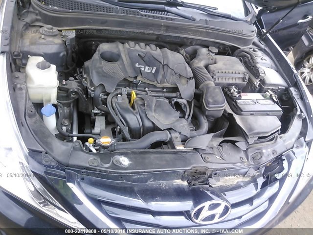 5NPEB4AC7BH204347 - 2011 HYUNDAI SONATA GLS Navy photo 10