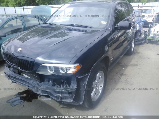 5UXFB53505LV20017 - 2005 BMW X5 4.4I BLACK photo 2