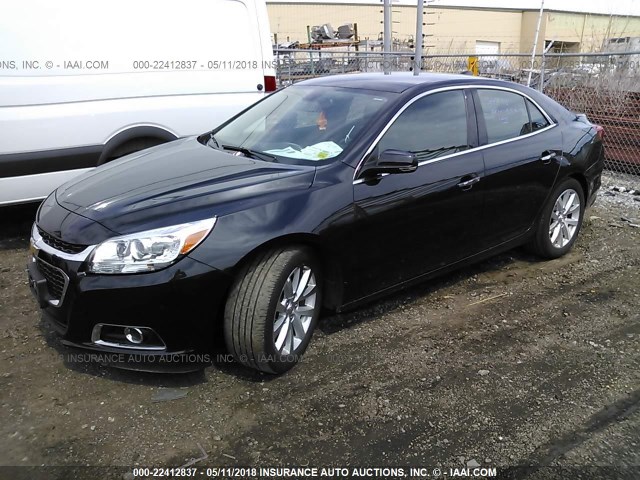 1G11F5SL2FF266061 - 2015 CHEVROLET MALIBU LTZ BLACK photo 2