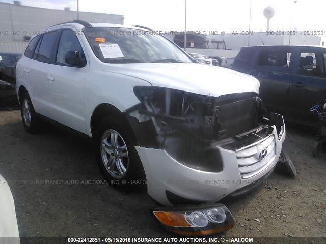 5XYZG3AB4BG045721 - 2011 HYUNDAI SANTA FE GLS WHITE photo 1