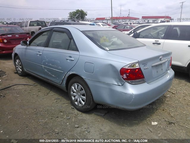4T1BE32K35U971628 - 2005 TOYOTA CAMRY LE/XLE/SE Açıq mavi foto 3