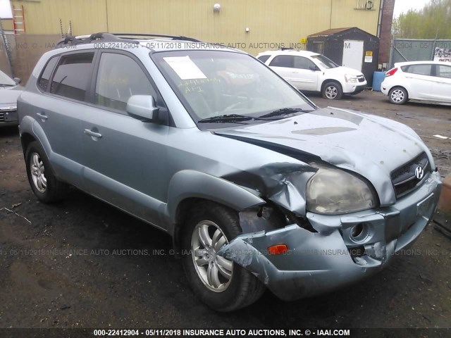 KM8JN72D06U381358 - 2006 HYUNDAI TUCSON GLS/LIMITED Light Blue photo 1