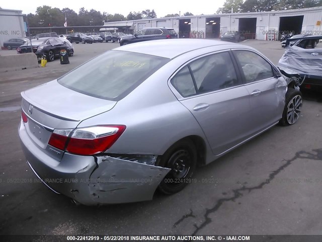 1HGCR2F59EA149656 - 2014 HONDA ACCORD SPORT SILVER photo 4