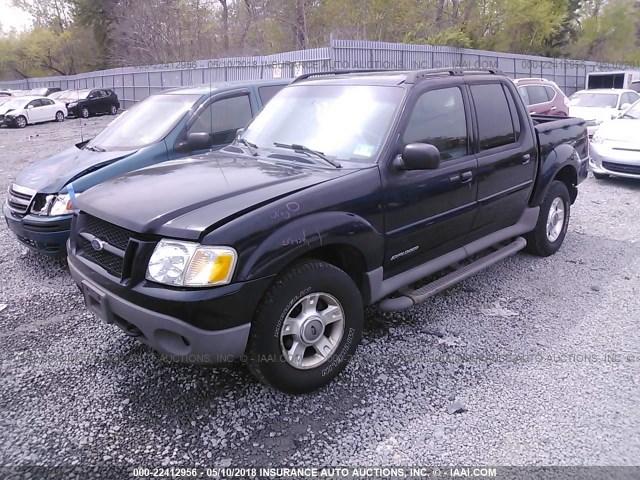 1FMZU67E41UA61924 - 2001 FORD EXPLORER SPORT TR  BLACK photo 2