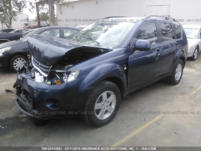 JA4MS31X47Z012144 - 2007 MITSUBISHI OUTLANDER ES/LS 蓝色 照片 2