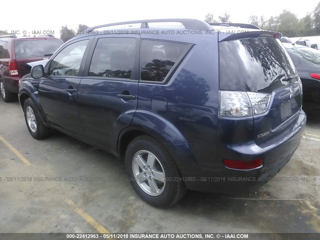 JA4MS31X47Z012144 - 2007 MITSUBISHI OUTLANDER ES/LS 蓝色 照片 3
