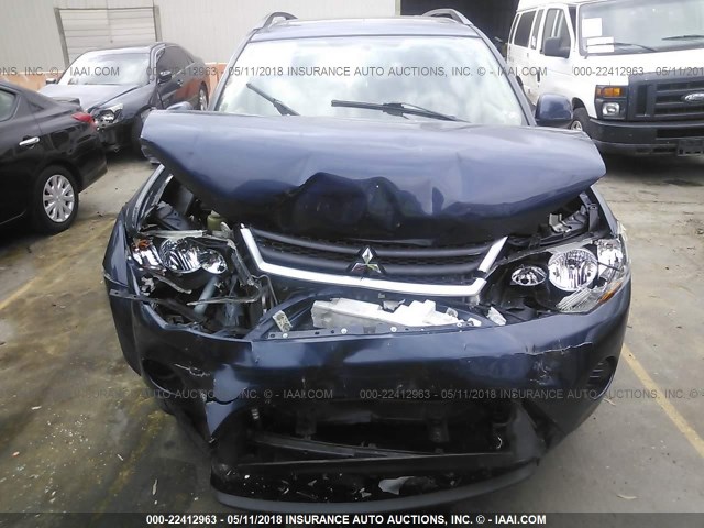 JA4MS31X47Z012144 - 2007 MITSUBISHI OUTLANDER ES/LS 蓝色 照片 6