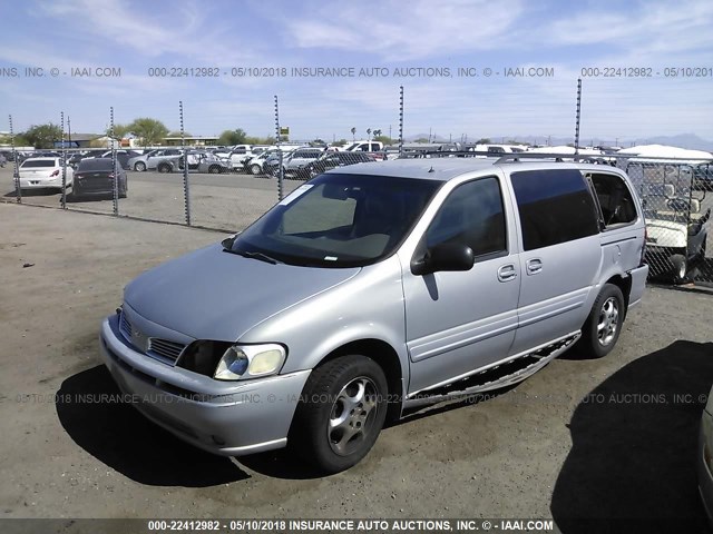 1GHDX03E21D326536 - 2001 OLDSMOBILE SILHOUETTE GRAY photo 2