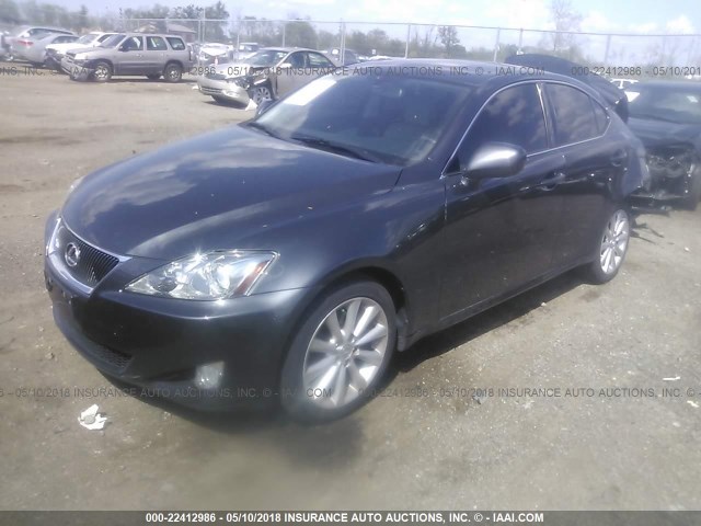 JTHCK262X82022887 - 2008 LEXUS IS 250 GRAY photo 2