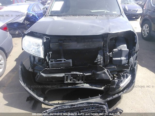 5FNYF4H98CB073389 - 2012 HONDA PILOT TOURING GRAY photo 6