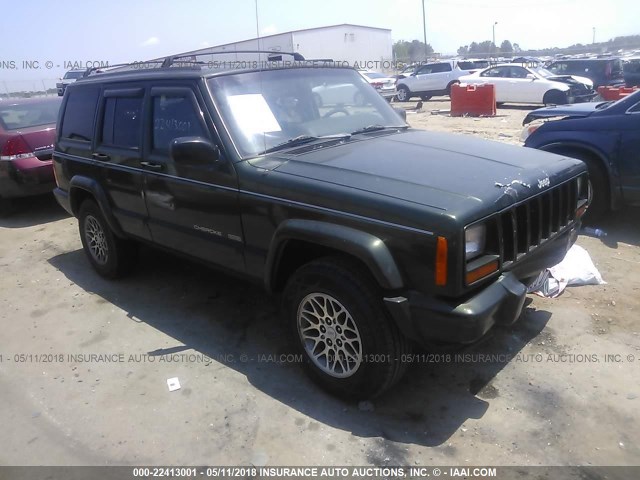 1J4FT78S4VL576223 - 1997 JEEP CHEROKEE COUNTRY GREEN photo 1