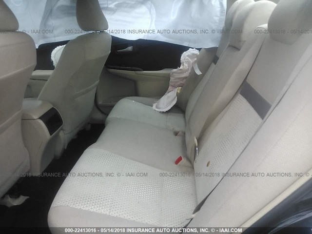 4T4BF1FKXDR310498 - 2013 TOYOTA CAMRY L/SE/LE/XLE 黑色 照片 8