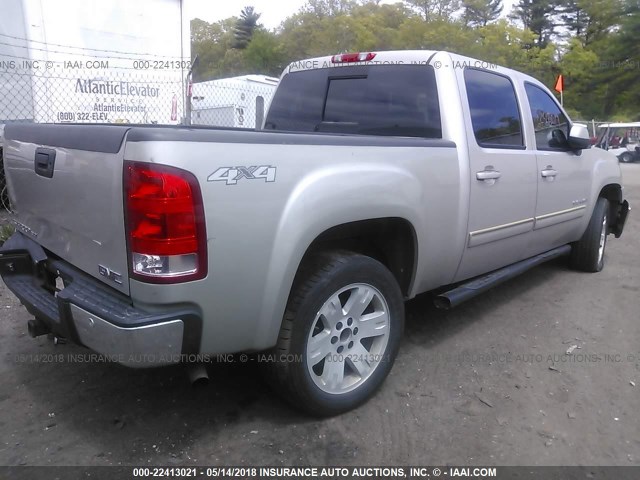 3GTEK13308G114194 - 2008 GMC SIERRA K1500 TAN photo 4