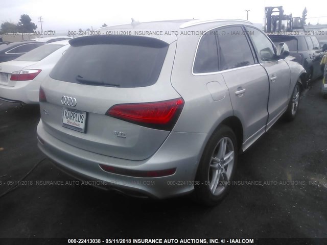 WA1DGAFPXEA036202 - 2014 AUDI Q5 PREMIUM PLUS SILVER photo 4