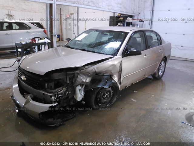 1G1ZS53876F165915 - 2006 CHEVROLET MALIBU LS 金色 照片 2