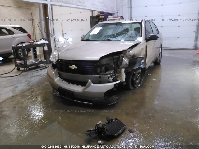 1G1ZS53876F165915 - 2006 CHEVROLET MALIBU LS 金色 照片 6