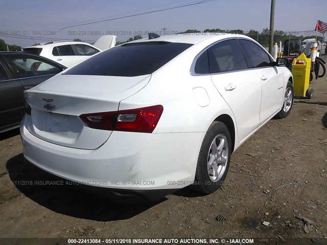 1G1ZB5ST2HF271987 - 2017 CHEVROLET MALIBU LS 白色 照片 4