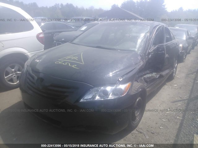 4T1BE46K38U755556 - 2008 TOYOTA CAMRY CE/LE/XLE/SE BLACK photo 2