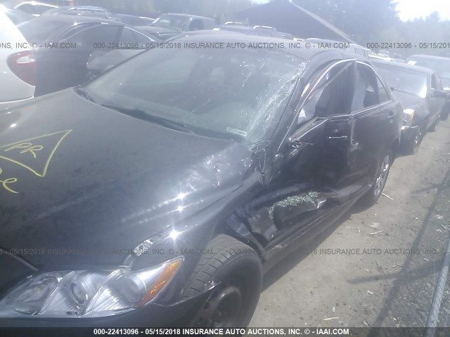 4T1BE46K38U755556 - 2008 TOYOTA CAMRY CE/LE/XLE/SE BLACK photo 6
