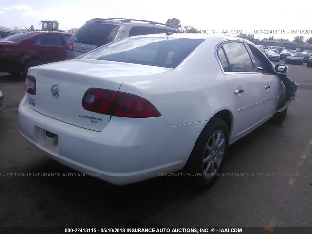 1G4HD57268U185554 - 2008 BUICK LUCERNE CXL WHITE photo 4