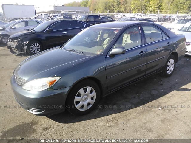 4T1BE32K43U658729 - 2003 TOYOTA CAMRY LE/XLE/SE მწვანე ფოტო 2